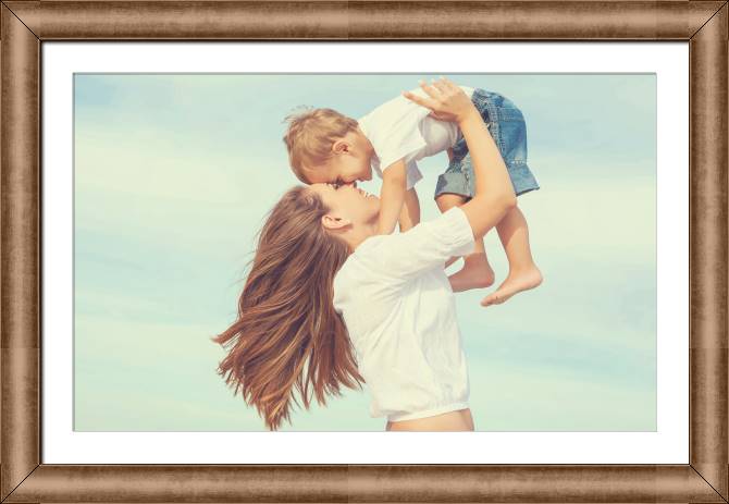 Картины в рамке, багете Photos mother with baby