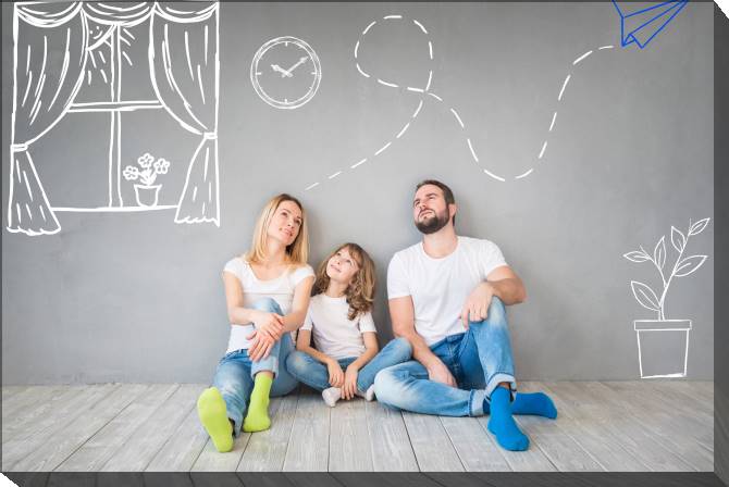 Paintings on canvas The pictures on the wall