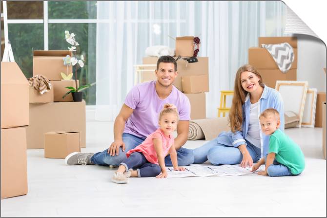 Купить и печать на заказ Картины на холсте Переезд в новый дом