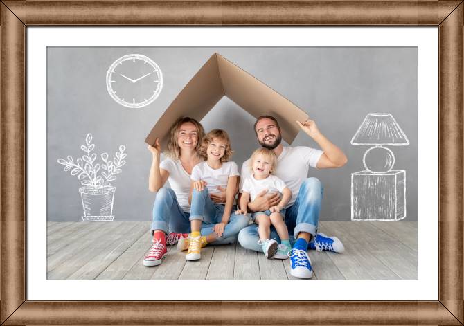 Картины в рамке, багете Family happiness