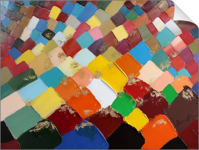 Картины на холсте Colorful brushstrokes