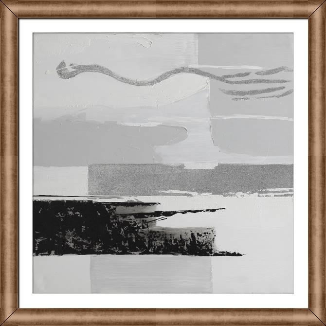Картины в рамке, багете Monochrome abstraction