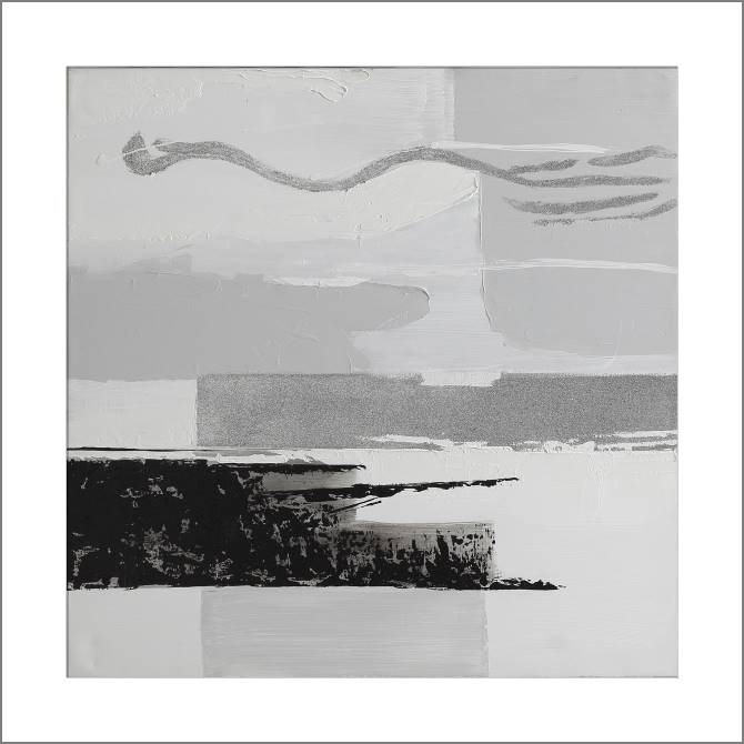 Картины, фото с паспарту Monochrome abstraction