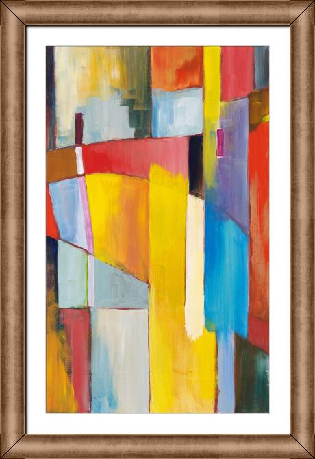Framed and baguette paintings Scenic abstraction