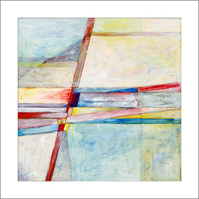 Купить и печать на заказ Картины, фото с паспарту Цветные линии