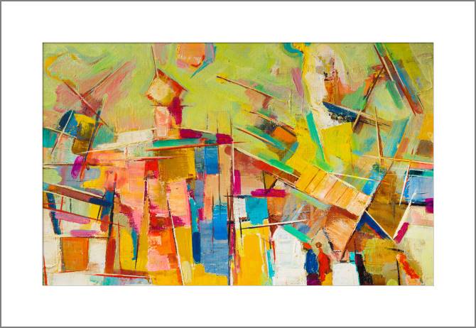 Картины, фото с паспарту Colorful abstraction