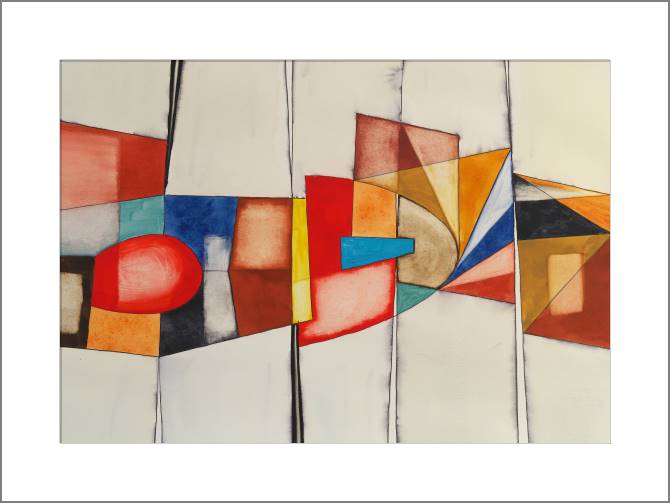 Купить и печать на заказ Картины, фото с паспарту Абстракция на сером