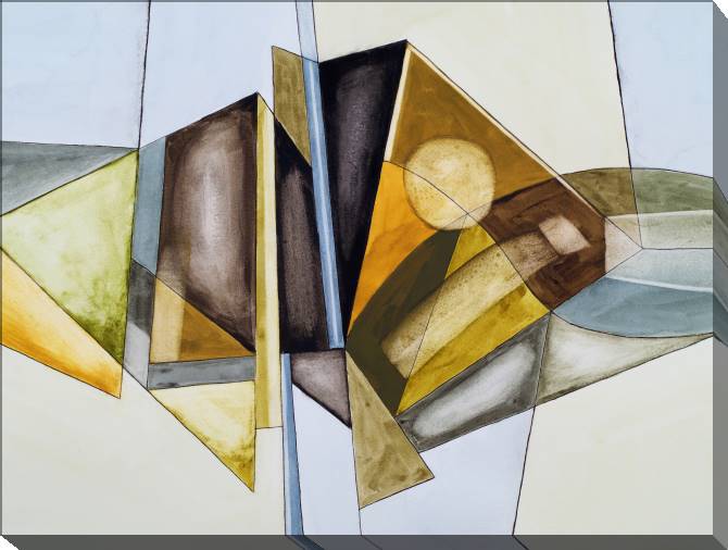 Paintings on canvas Watercolor on gray