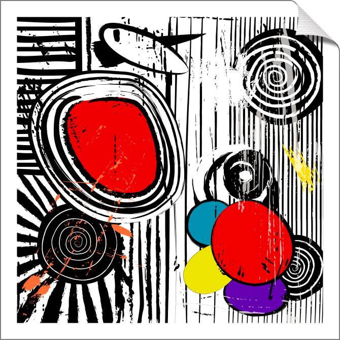 Купить и печать на заказ Картины на холсте Графичная абстракция