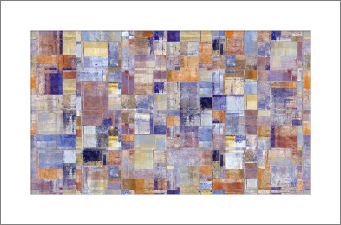 Картины, фото с паспарту Blue-brown