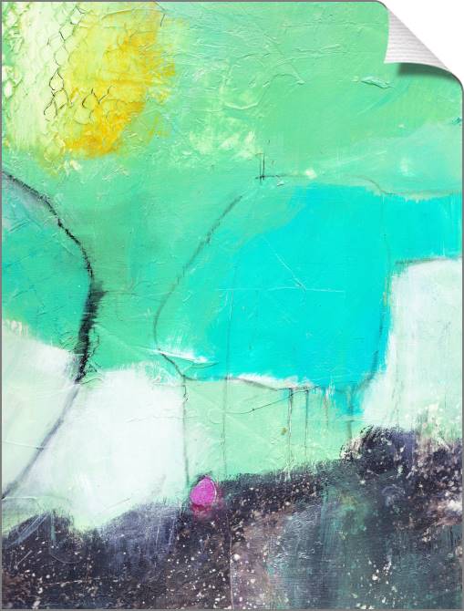 Купить и печать на заказ Картины на холсте Бирюзовая абстракция