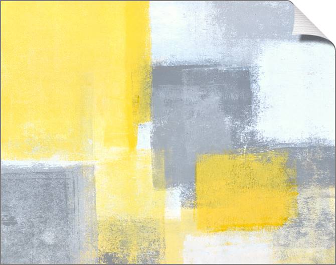 Купить и печать на заказ Картины на холсте Желтый и серый