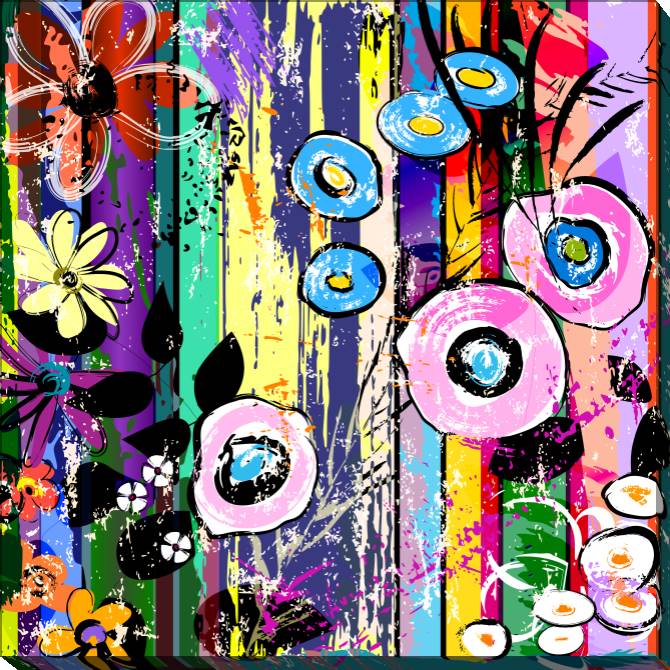 Paintings on canvas Bright graphics