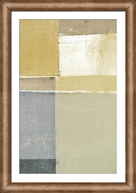 Framed and baguette paintings Sandy colours