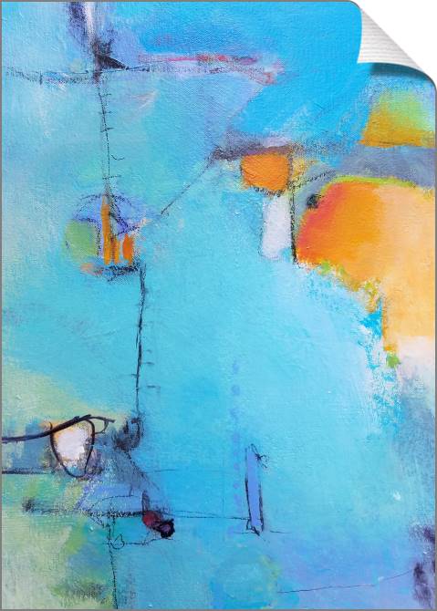 Купить и печать на заказ Картины на холсте Приятный голубой