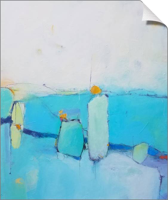 Купить и печать на заказ Картины на холсте Приятный голубой