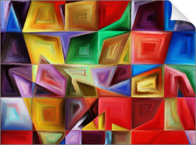 Купить и печать на заказ Картины на холсте Цветное стекло