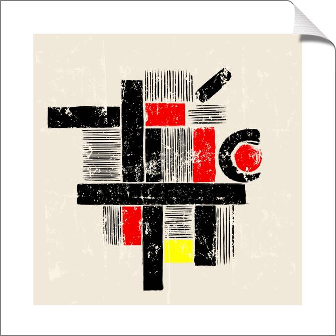 Купить и печать на заказ Картины на холсте Полосы на бежевом