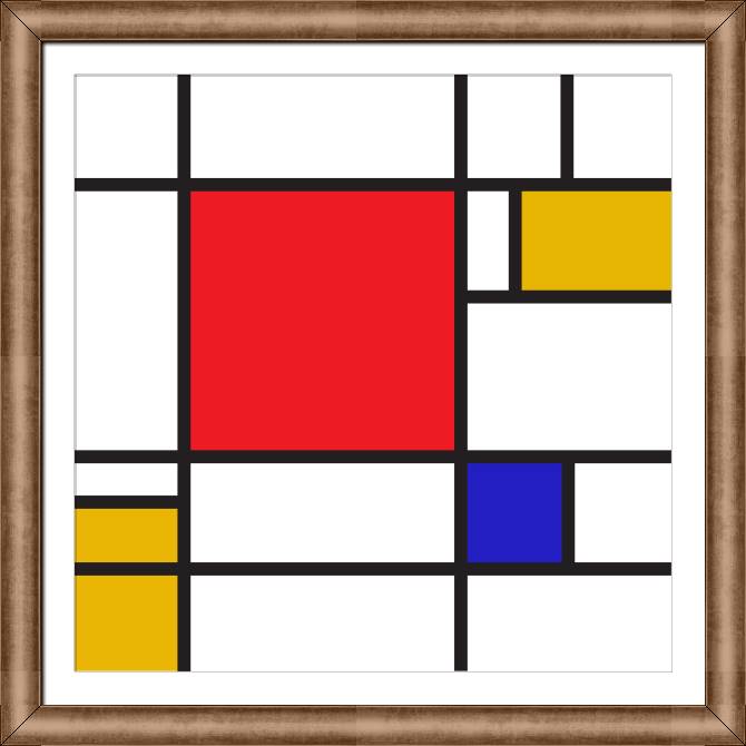 Framed and baguette paintings Bauhaus