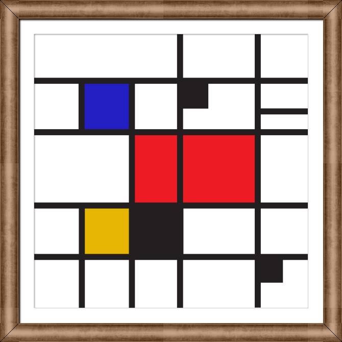 Framed and baguette paintings Bauhaus
