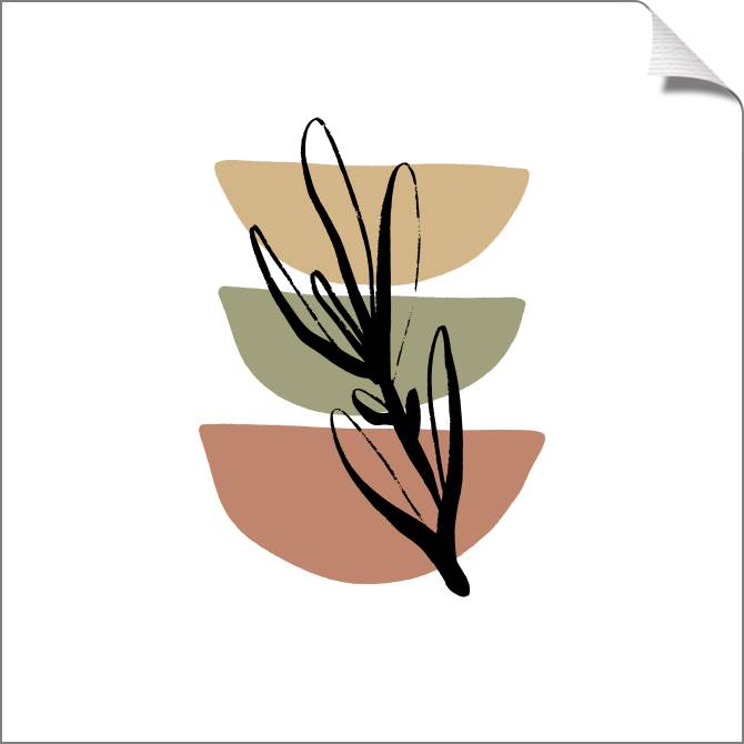 Картины на холсте Twig and bowls