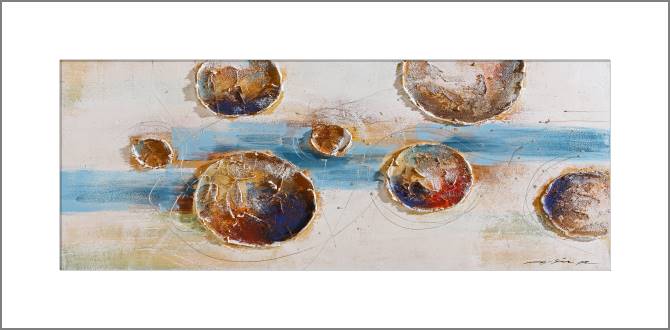 Купить и печать на заказ Картины, фото с паспарту Рельефные круги