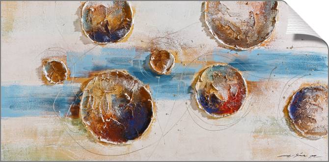 Купить и печать на заказ Картины на холсте Рельефные круги