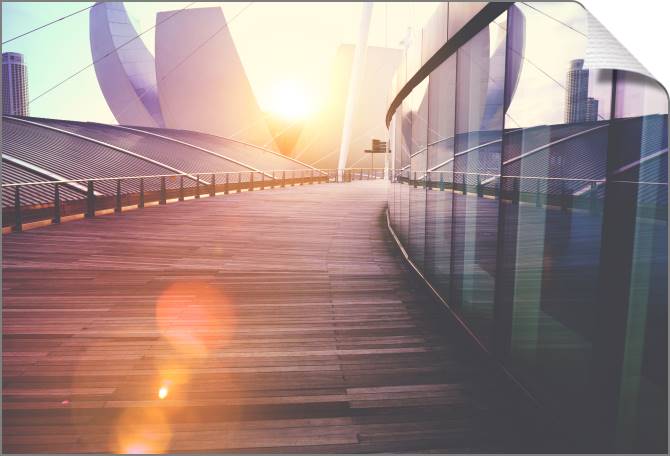 Купить и печать на заказ Картины на холсте Современный небоскреб