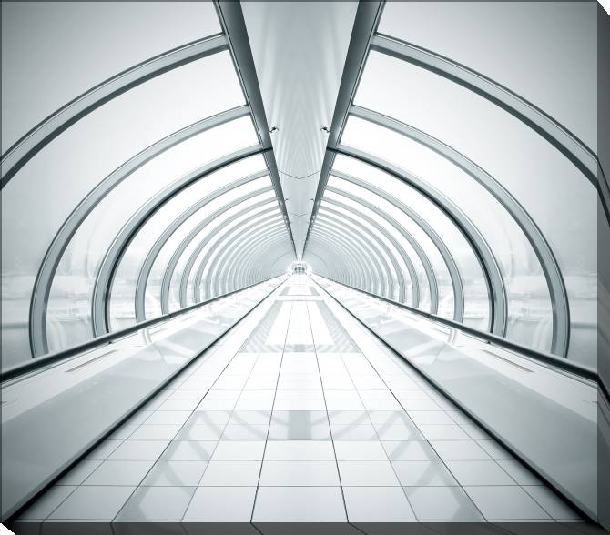 Картины на холсте Symmetric corridor