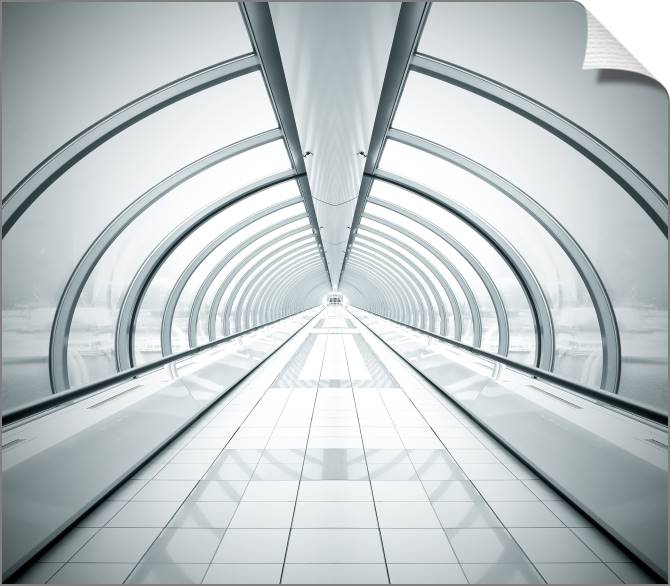 Купить и печать на заказ Картины на холсте Симметричный коридор