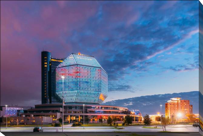 Картины на холсте National library in the summer