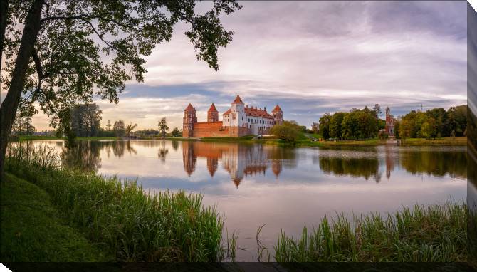 Paintings on canvas Mir castle panorama
