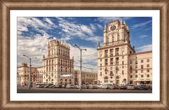 Купить и печать на заказ Репродукции картин Ворота Минска на Привокзальной площади