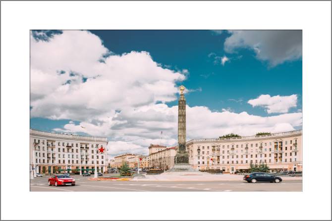 Купить и печать на заказ Картины Площадь Победы в Минске