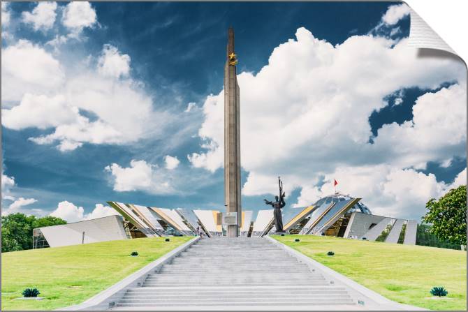 Купить и печать на заказ Картины на холсте Стела Минск город-герой и музей Великой Отечественной войны в Минске