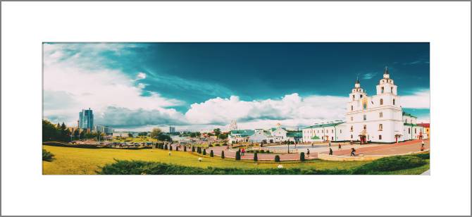 Купить и печать на заказ Картины, фото с паспарту Свято-Духов кафедральный собор в Минске на Немиге