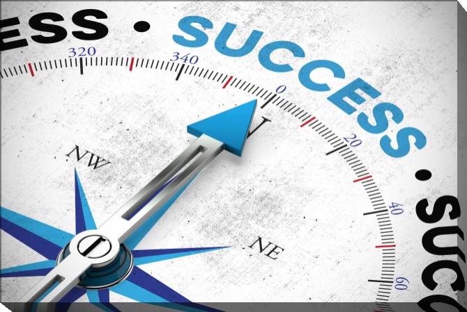 Купить и печать на заказ Картины на холсте Курс на успех