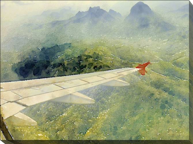 Картины на холсте The view from the plane