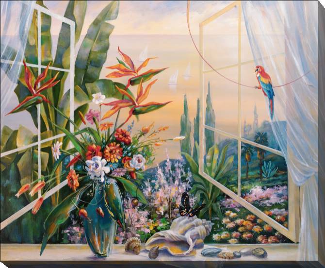 Картины на холсте Spring evening in Sochi (Nikolay Water)