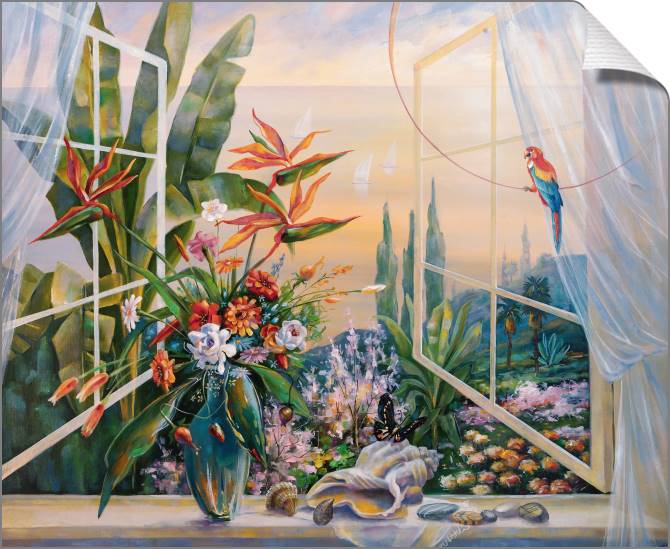 Купить и печать на заказ Картины на холсте Весенний вечер в Сочи