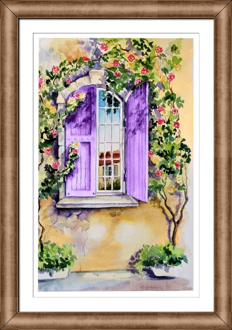 Framed and baguette paintings Morning in Provence