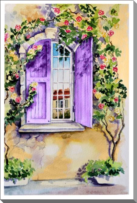 Купить и печать на заказ Картины на пластике, пеноркартоне Утро в Провансе