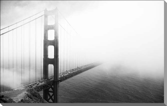 Купить и печать на заказ Картины на пластике, пеноркартоне Мост Золотые Ворота Сан-Франциско