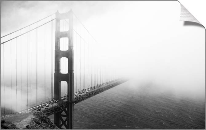 Купить и печать на заказ Картины на холсте Мост Золотые Ворота Сан-Франциско