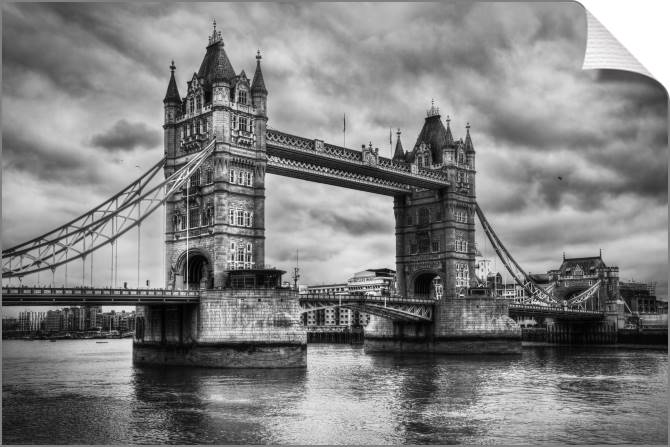 Купить и печать на заказ Картины на холсте Тауэрский мост в Лондоне