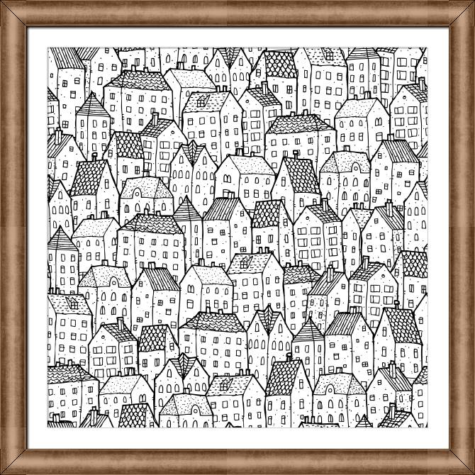 Framed and baguette paintings Graphic house