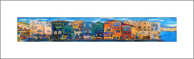 Купить и печать на заказ Картины, фото с паспарту Городское настроение