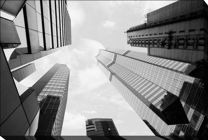 Paintings on canvas High business building