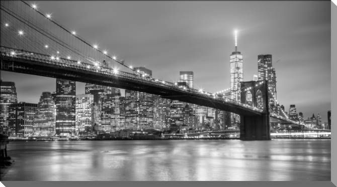 Купить и печать на заказ Картины на пластике, пеноркартоне Панорама Ист-Ривер