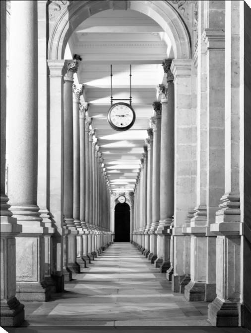 Paintings on canvas The hallway clock